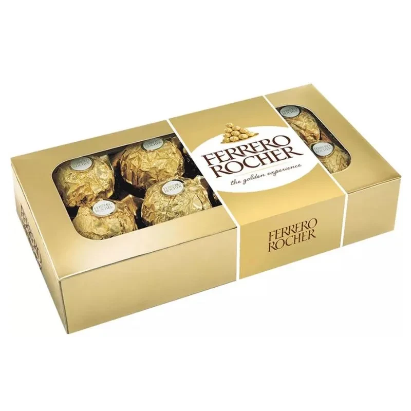 Bombom Chocolate Ferrero Rocher T8 Display 8x12,5g 100g Ferrero